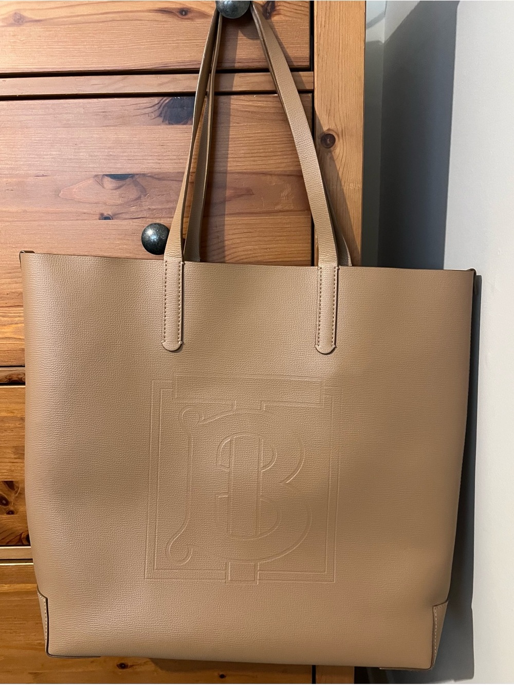 Burberry large monogram tote